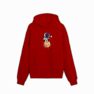 ASTRONAUT HOODIE - Red, S