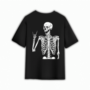 SKELETON OVERSIZED T-SHIRT - 2XL, Black