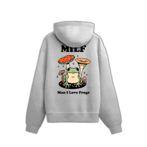 MILF HOODIE - Grey, S