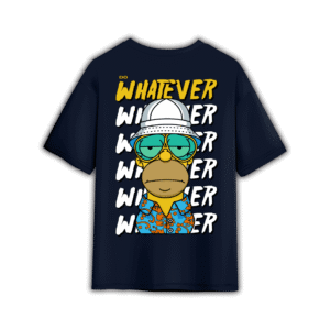 SIMPSON OVERSIZED T-SHIRT - 2XL, Navy Blue