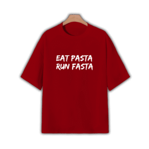 PASTA POWER OVERSIZED T-SHIRT - L, Red