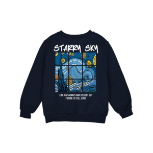 STARRY SKY HOODIE - Navy Blue, XL