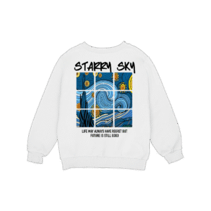 STARRY SKY HOODIE - White, 2XL
