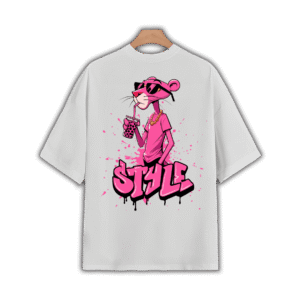PINK PANTHER OVERSIZED T-SHIRT - XL, White
