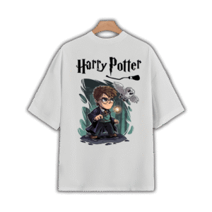 HOGWARTS OVERSIZED T-SHIRT - M, White
