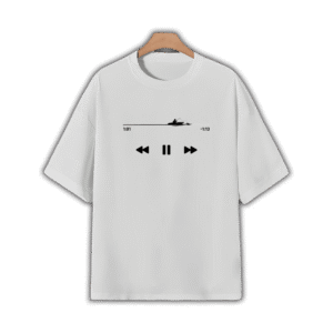 PLAYBACK OVERSIZED T-SHIRT - S, White
