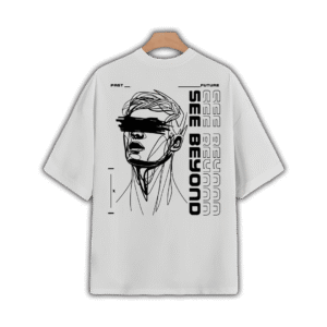 SEE BEYOND OVERSIZED T-SHIRT - L, White