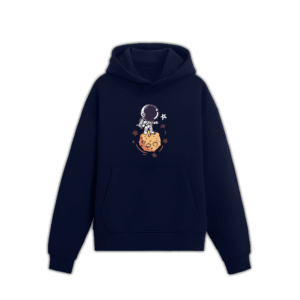 ASTRONAUT HOODIE - Navy Blue, L