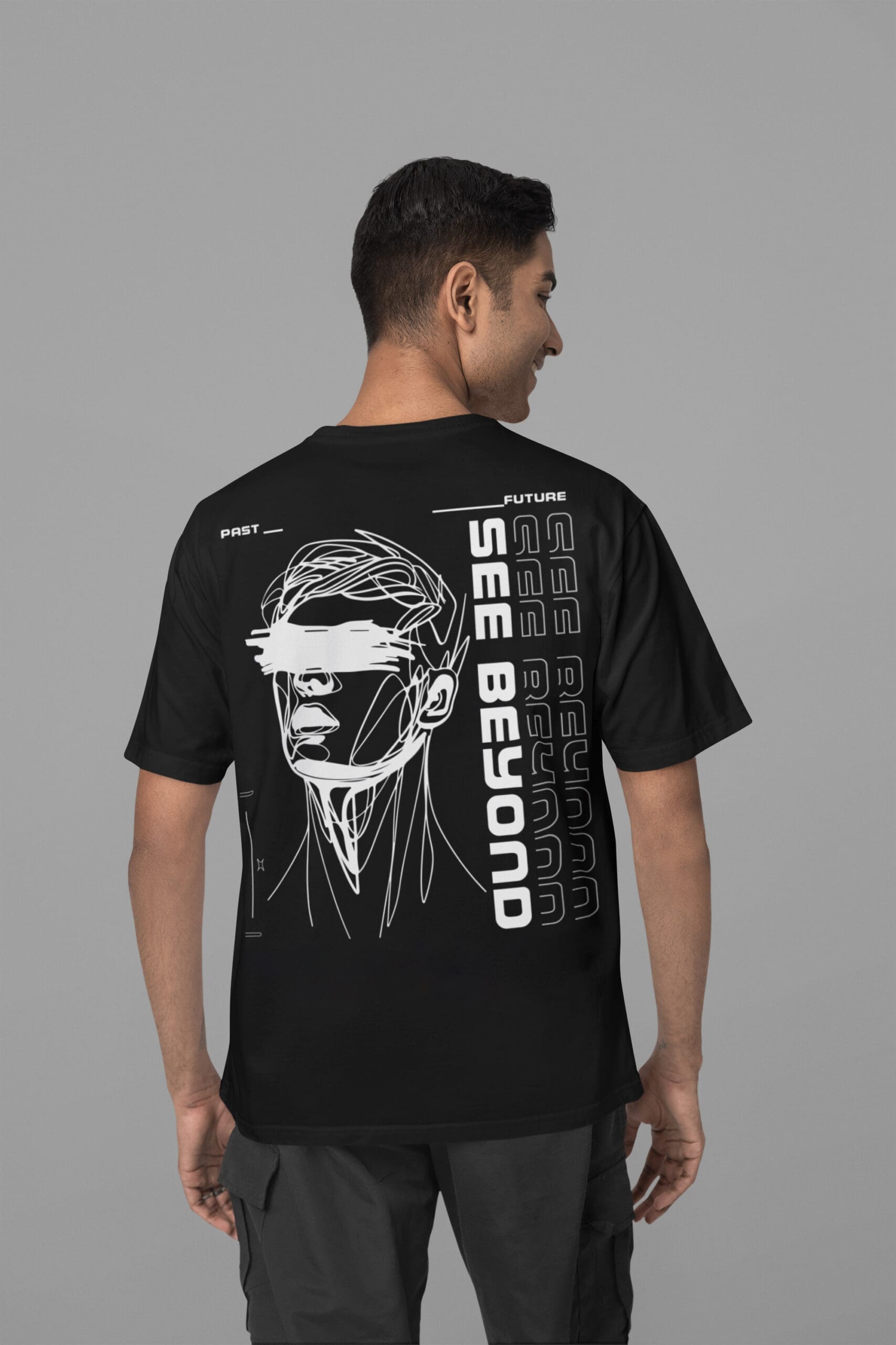 back-view-blinkstore-tee-mockup-featuring-a-smiling-man-standing-in-a-s