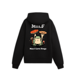 MILF HOODIE - Black, L