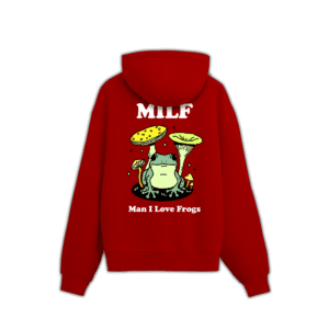 MILF HOODIE - Red, M