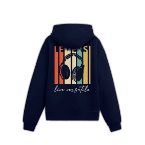 LIVE VERSATILE HOODIE - S, Navy Blue