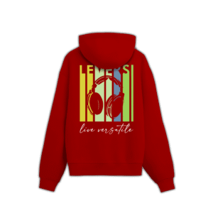 LIVE VERSATILE HOODIE - S, Red