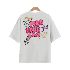 FIND YOUR WAY OVERSIZED T-SHIRT - XL, White