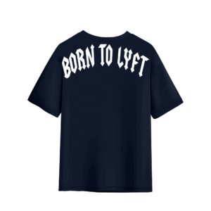 BORN TO LYFT OVERSIZED T-SHIRT - XL, Navy Blue