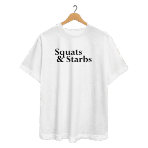 SQUATS & STARBS REGULAR FIT T-SHIRT - 2XL, White