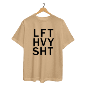 LFT HVY SHT REGULAR FIT T-SHIRT - XL, beige