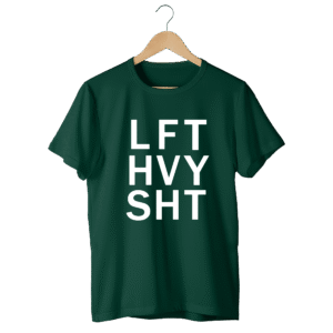LFT HVY SHT REGULAR FIT T-SHIRT - M, Bottle Green