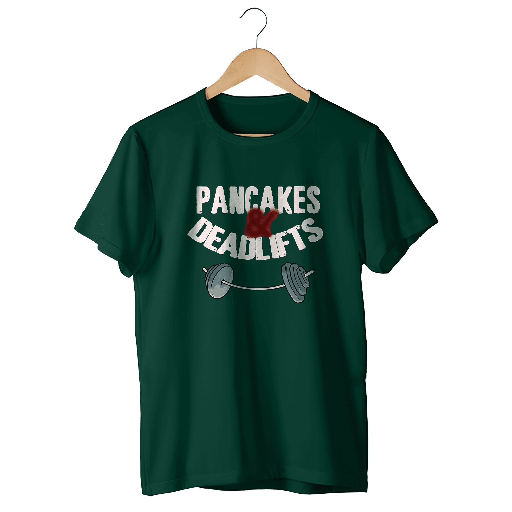 Front PANCAKES & DEADLIFTS REGULAR FIT T-SHIRT