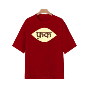 FUCK OVERSIZED T-SHIRT - S, Red