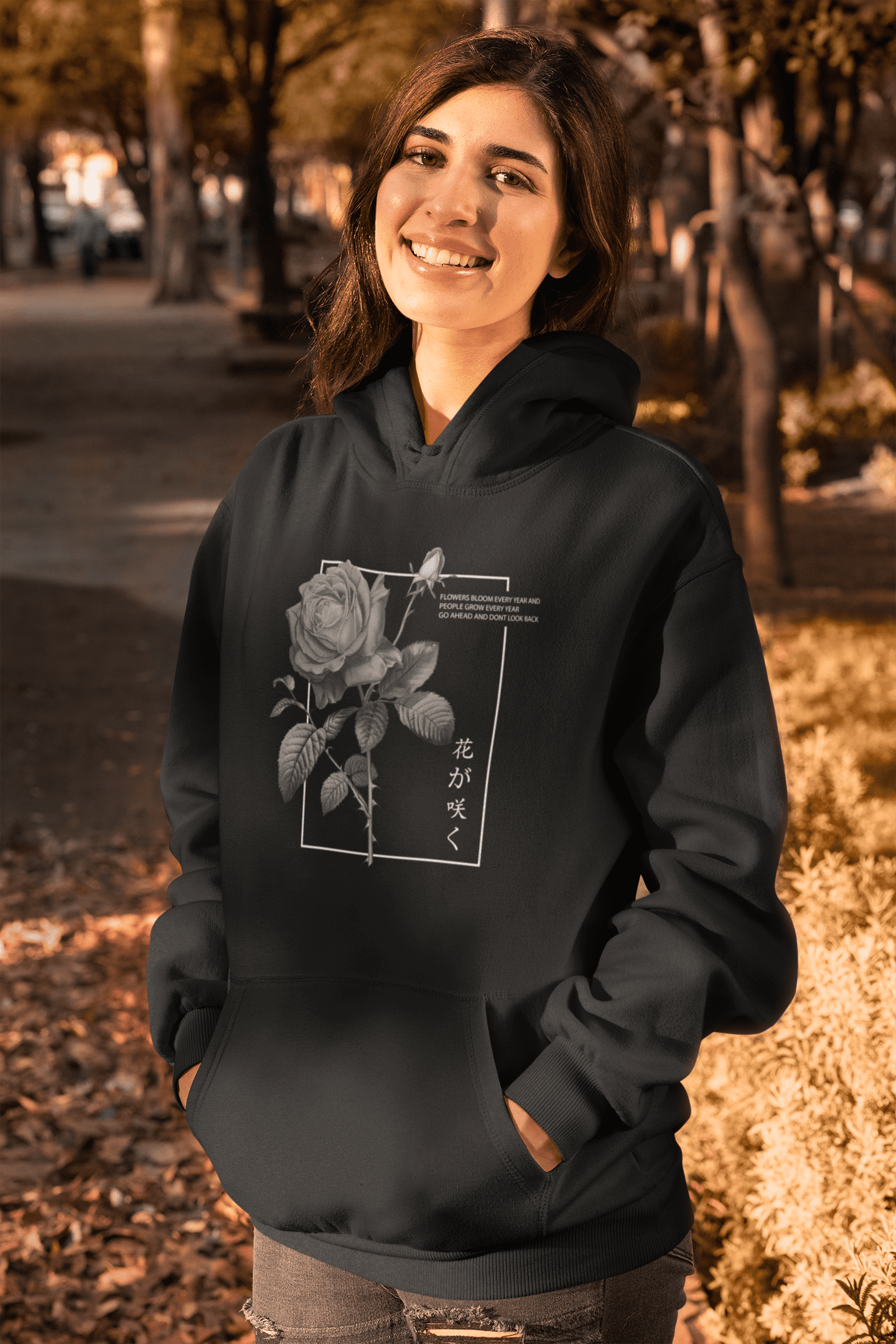 mockup-of-a-woman-wearing-a-pullover-hoodie-in-fall-31803