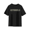 Black Astroworld T-shirt with bold front text and small Cactus Jack detailing.