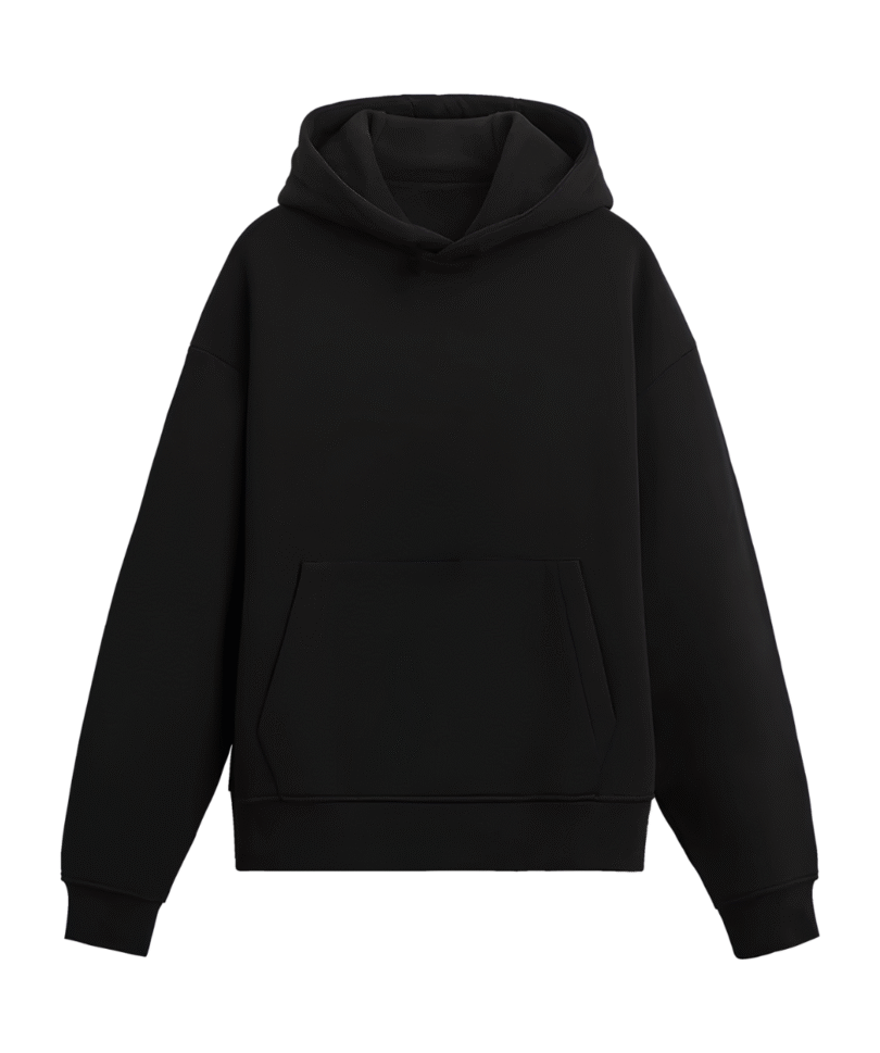 100% COTTON FLEECE BLACK