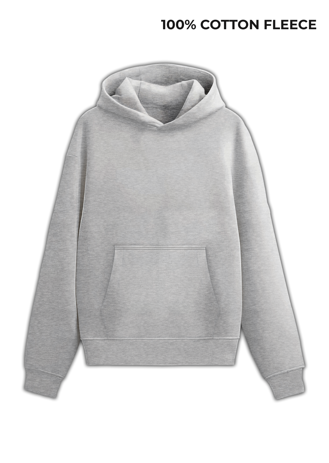 100% COTTON FLEECE GREY
