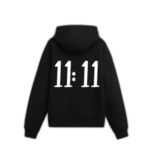 11:11 UNISEX HOODIE - Black, M