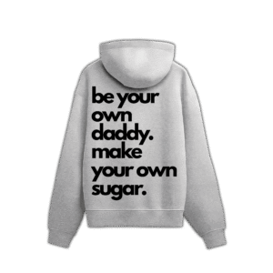 SUGAR DADDY UNISEX HOODIE - Grey, L