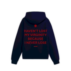 I NEVER LOSE UNISEX HOODIE - Navy Blue, 2XL