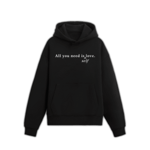 SELF LOVE UNISEX HOODIE - Black, S